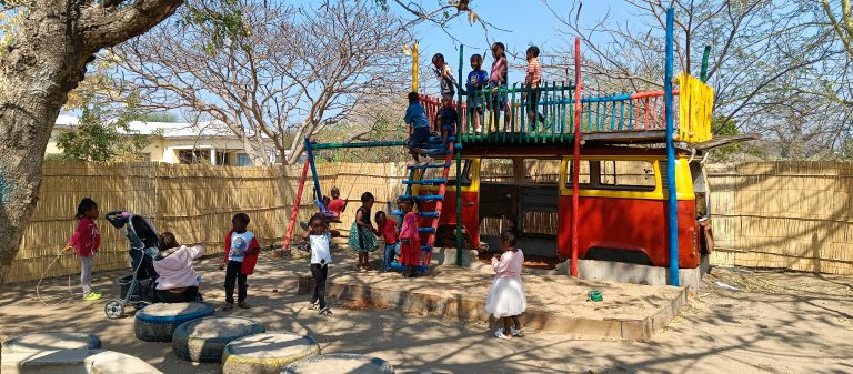 Children playing outside